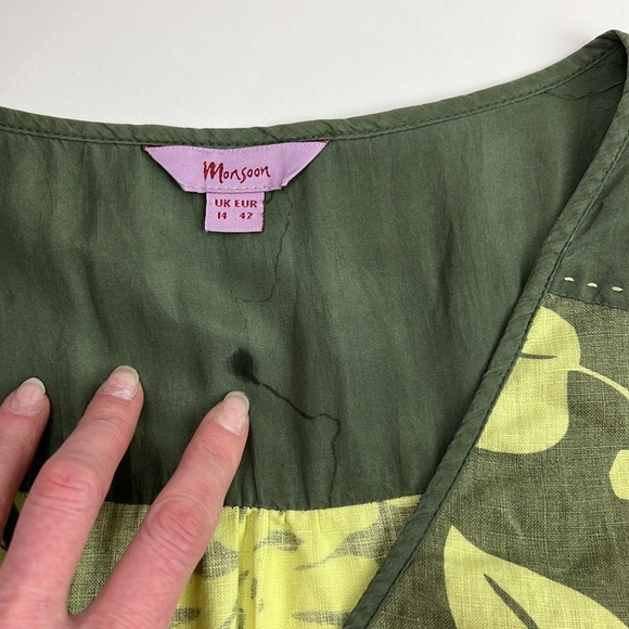 Monsoon Women’s Green Floral Dress - Picture 9 of 10